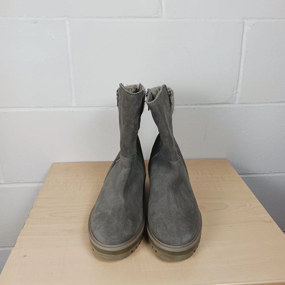 Cougar Neptune Primaloft Gray Suede Winter Boots Womens Sz 8 Zip Up It's‎ Grey